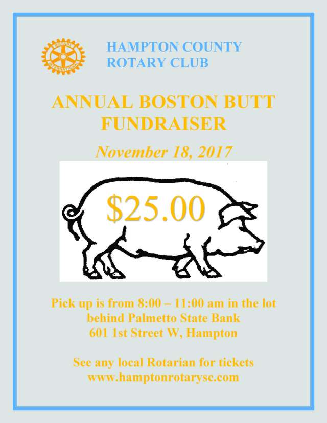 2017 Boston Butt Fundraiser Flyer